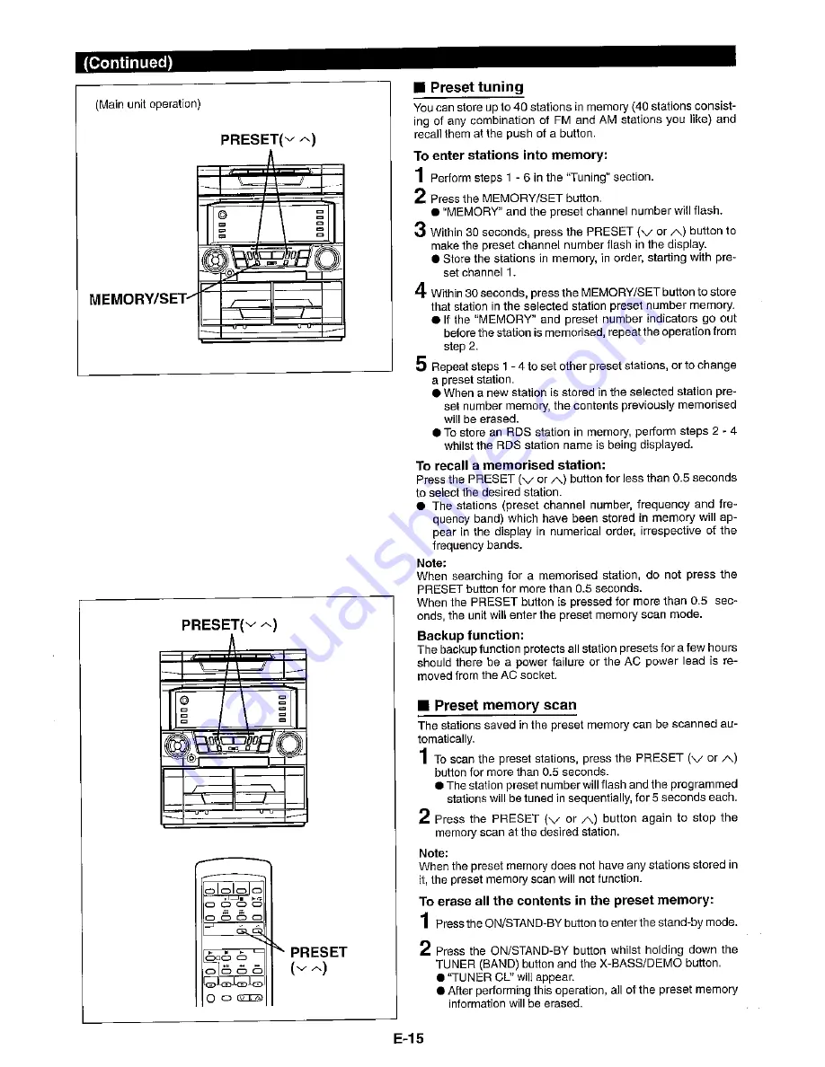 Sharp CD-BA2010H Operation Manual Download Page 21