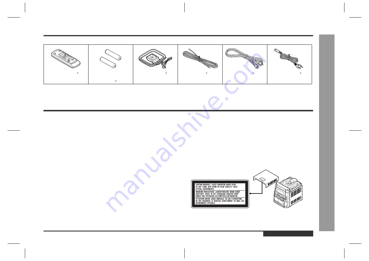 Sharp CD-BK110V Скачать руководство пользователя страница 3