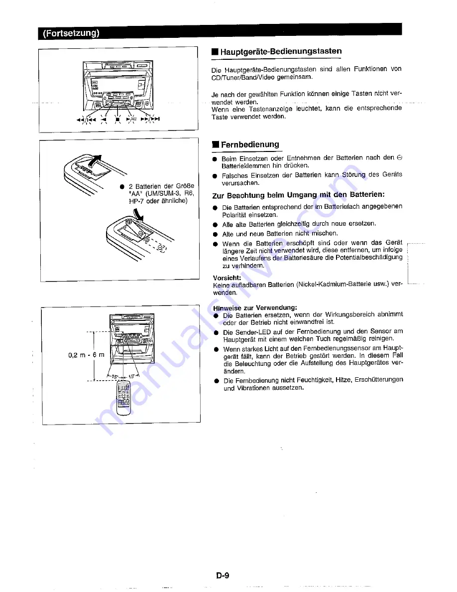 Sharp CD-C470H Скачать руководство пользователя страница 15