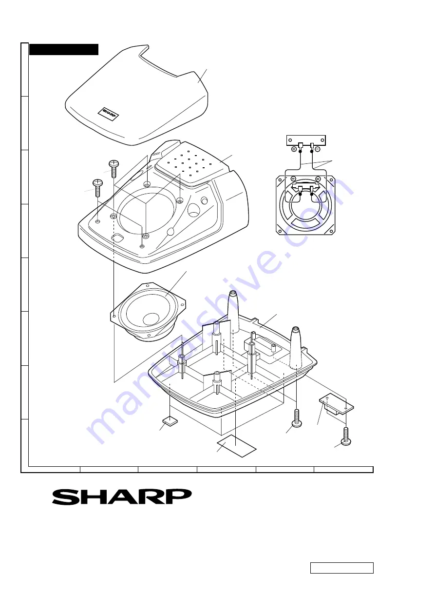 Sharp CD-C5H Service Manual Download Page 84