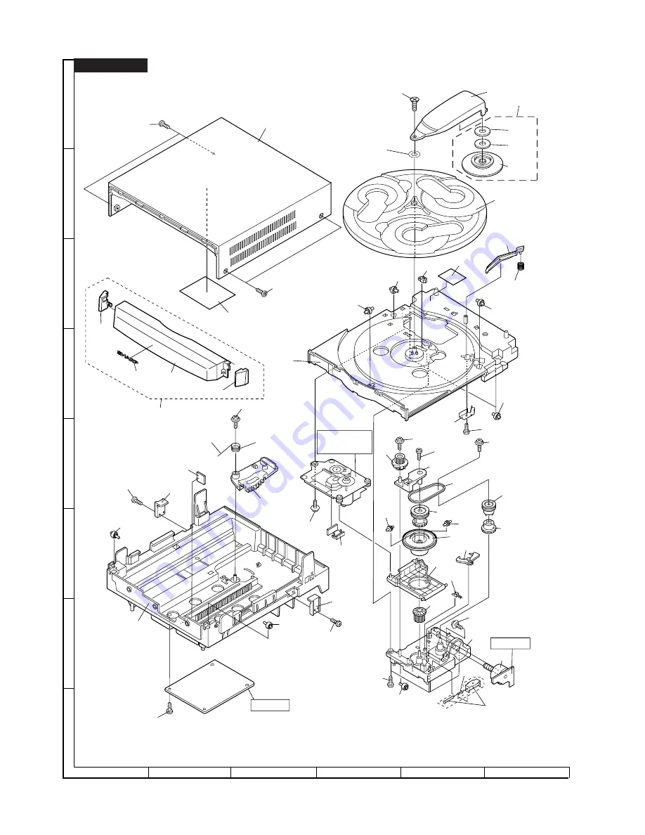 Sharp CD-C605H Service Manual Download Page 52