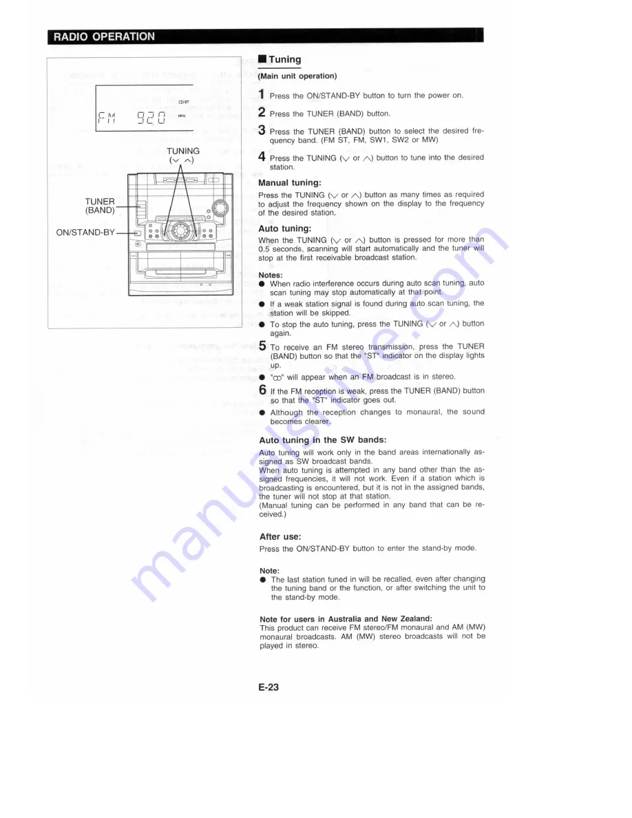 Sharp CD-C690X Operation Manual Download Page 24