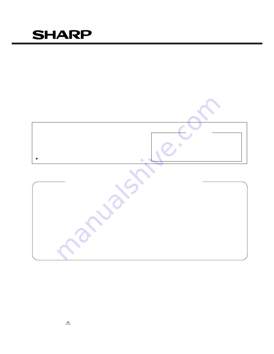 Sharp CD-K491W Service Manual Download Page 69