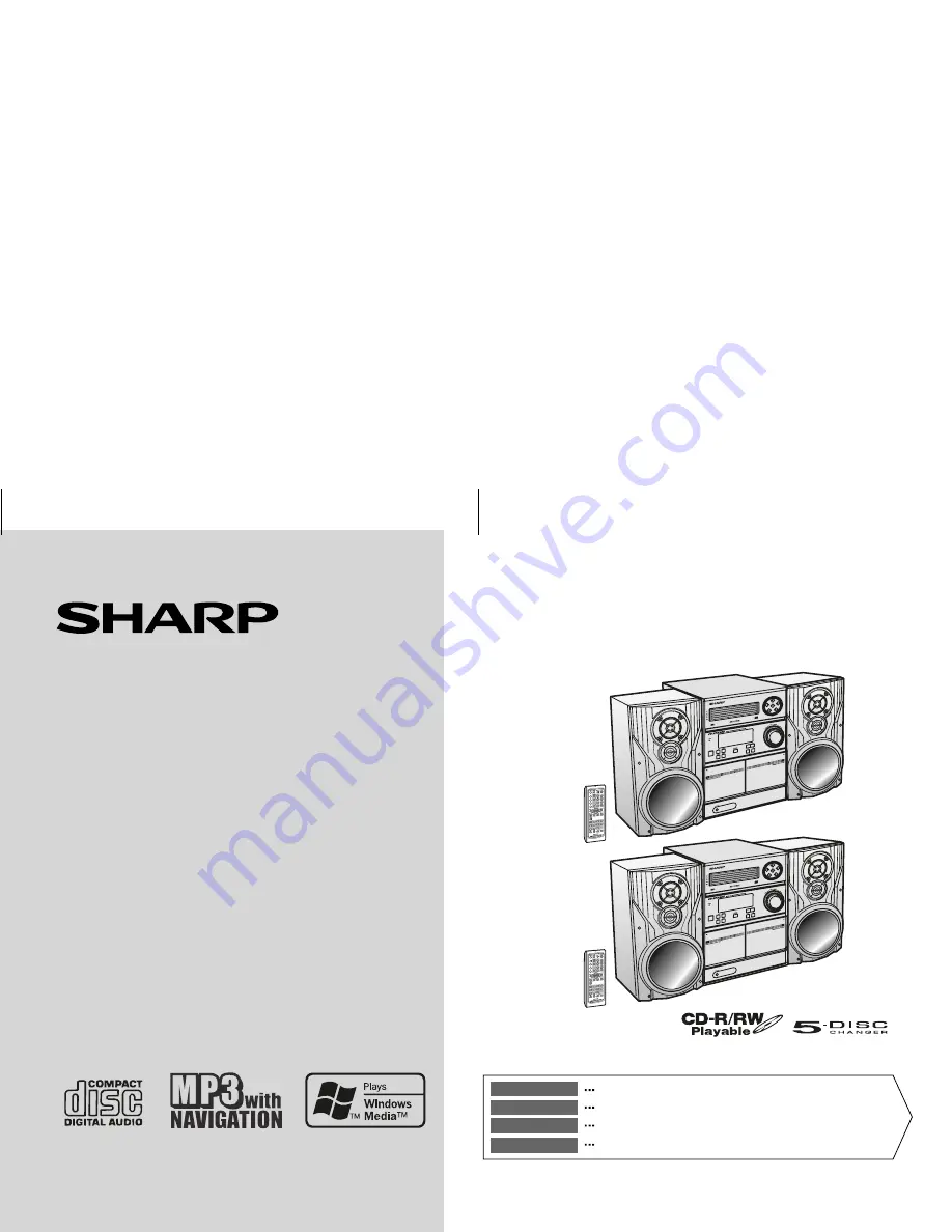 Sharp CD-MPX200W Operation Manual Download Page 1