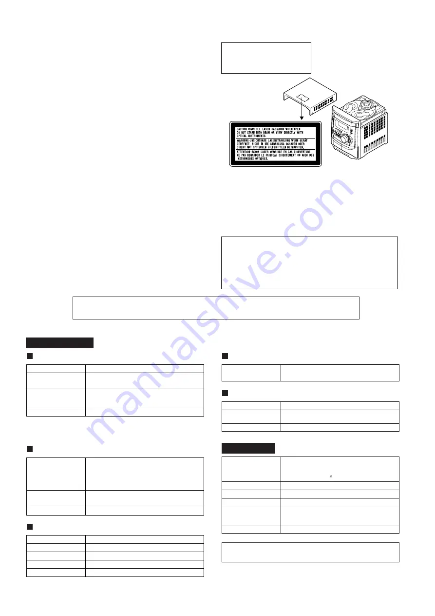 Sharp CD-XP500H Service Manual Download Page 2