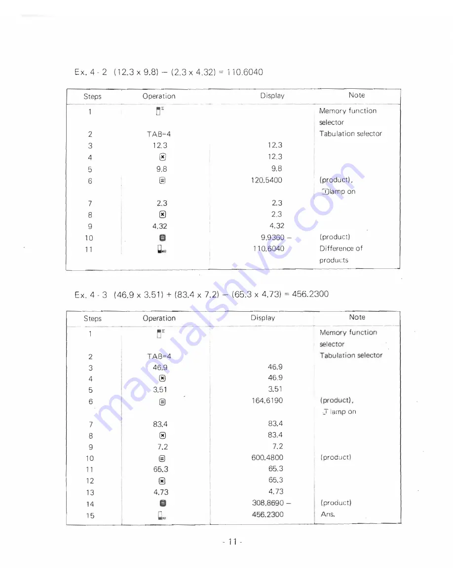 Sharp COMPET-221 CS-221A Instruction Manual Download Page 12