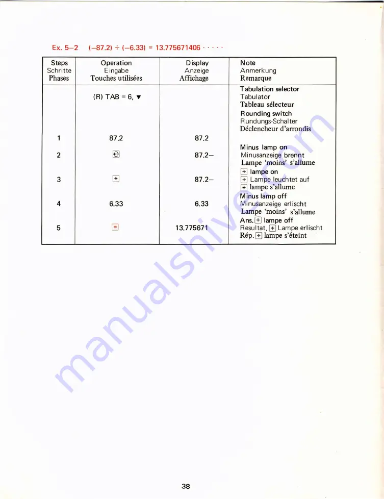 Sharp COMPET CS-363 Series Instruction Manual Download Page 43