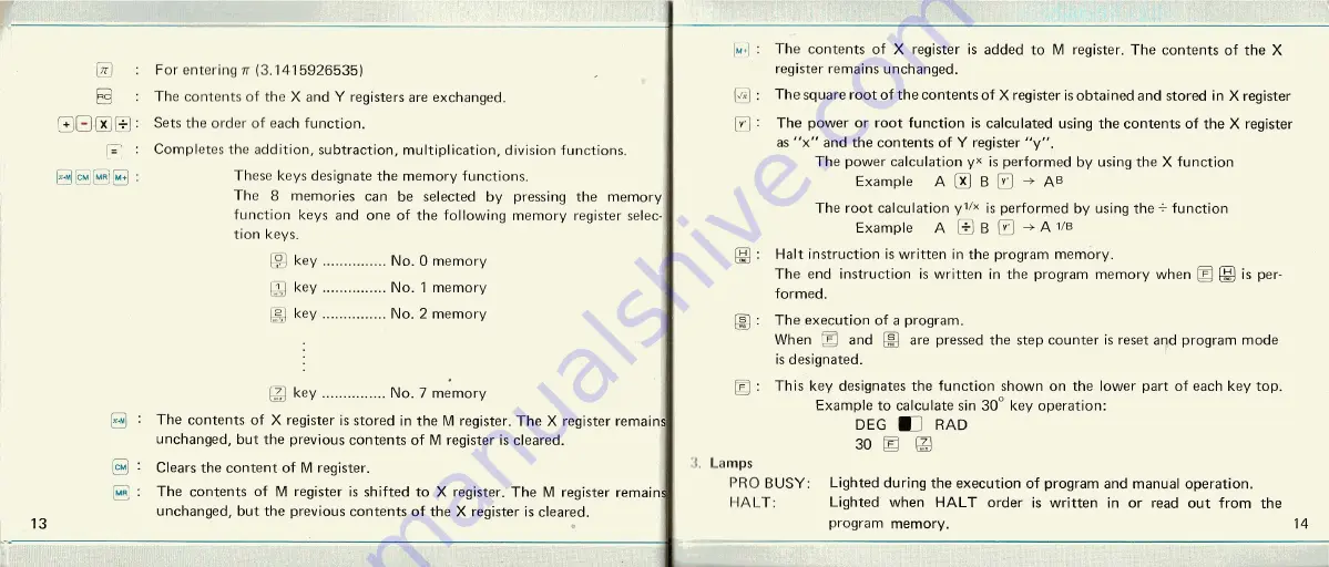 Sharp COMPET PC-1001 Instruction Manual Download Page 9