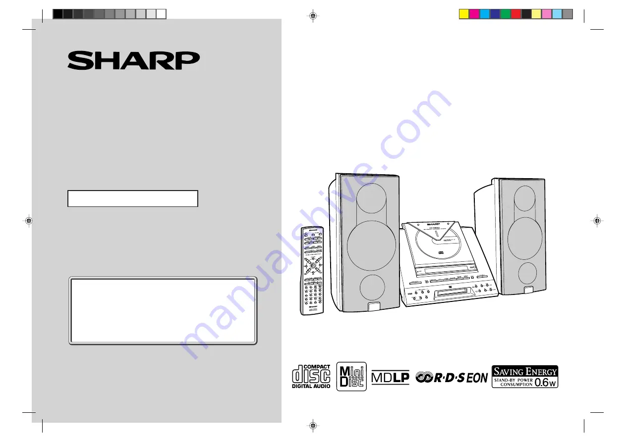 Sharp CP-E9000H Operation Manual Download Page 1