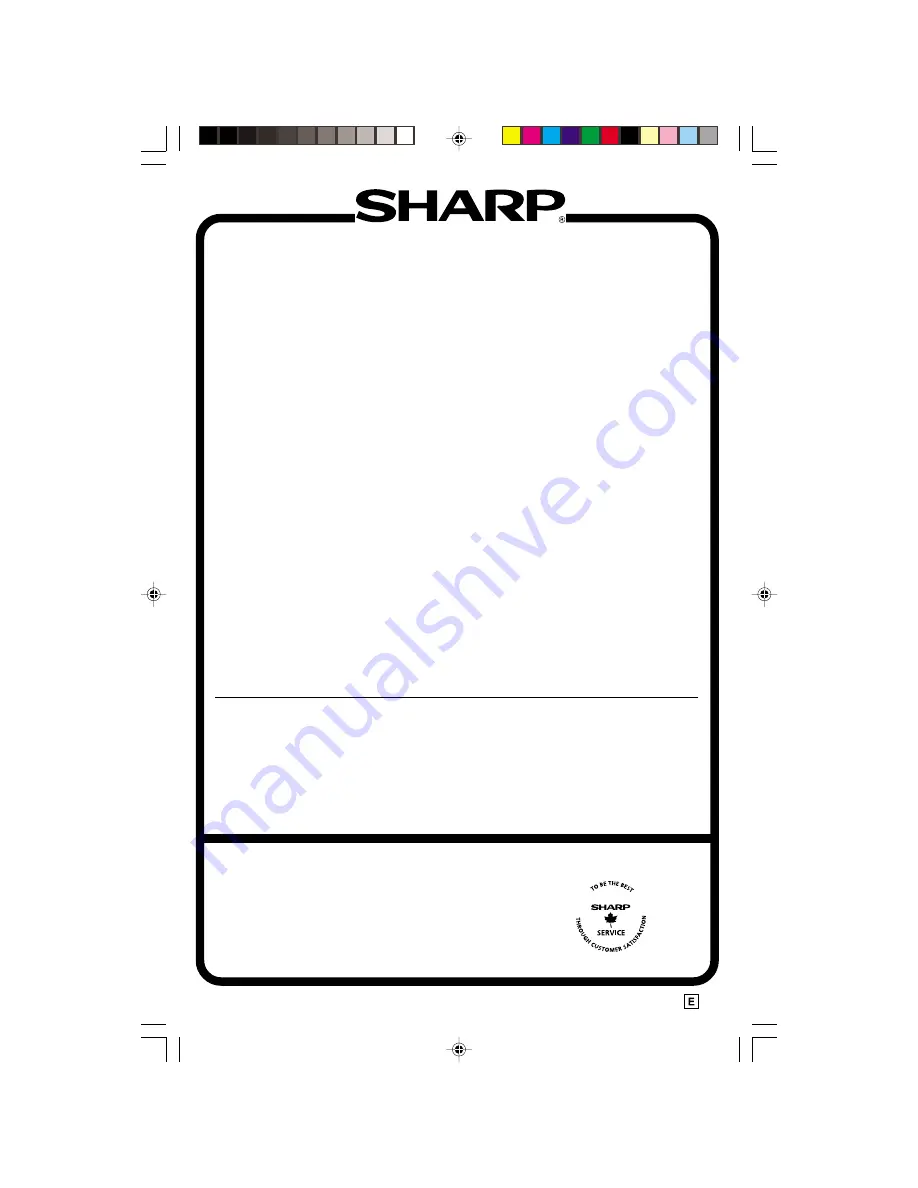 Sharp CR20S10 Operation Manual Download Page 31