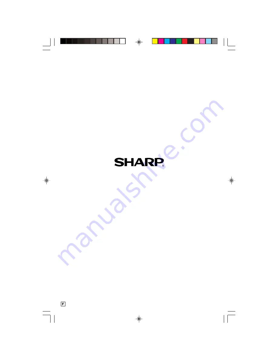 Sharp CR20S10 Operation Manual Download Page 64