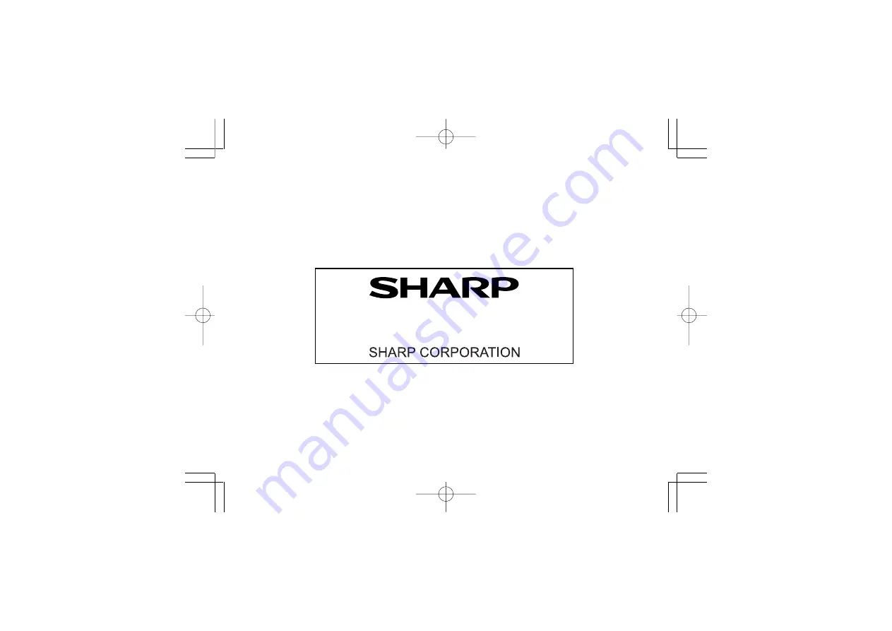 Sharp CS-2635RH Operation Manual Download Page 175