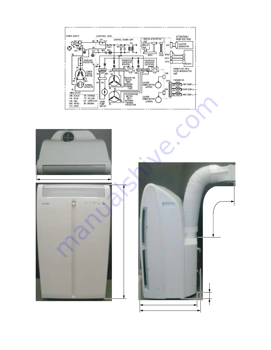 Sharp CV-P09FR Service Manual Download Page 3