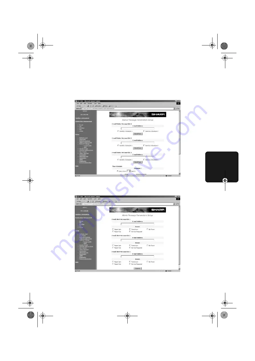 Sharp DC500 - B/W Laser - All-in-One Networking Manual Download Page 141