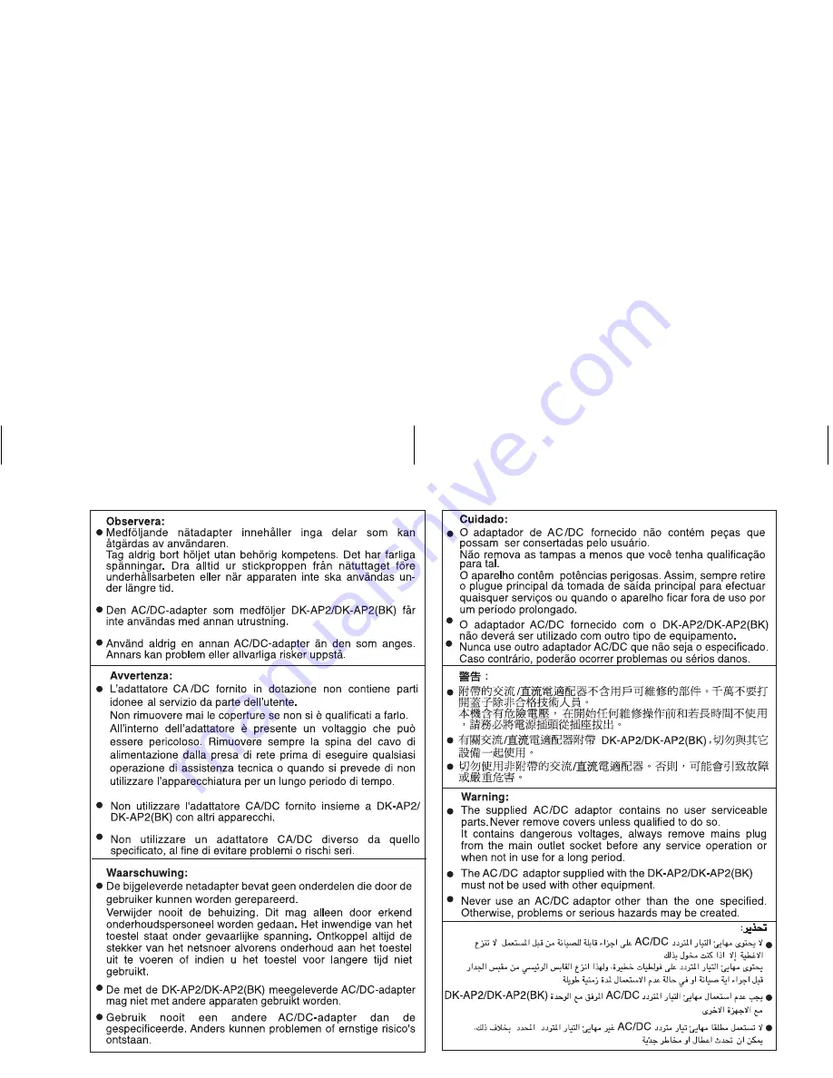 Sharp DK-AP2 Operation Manual Download Page 4