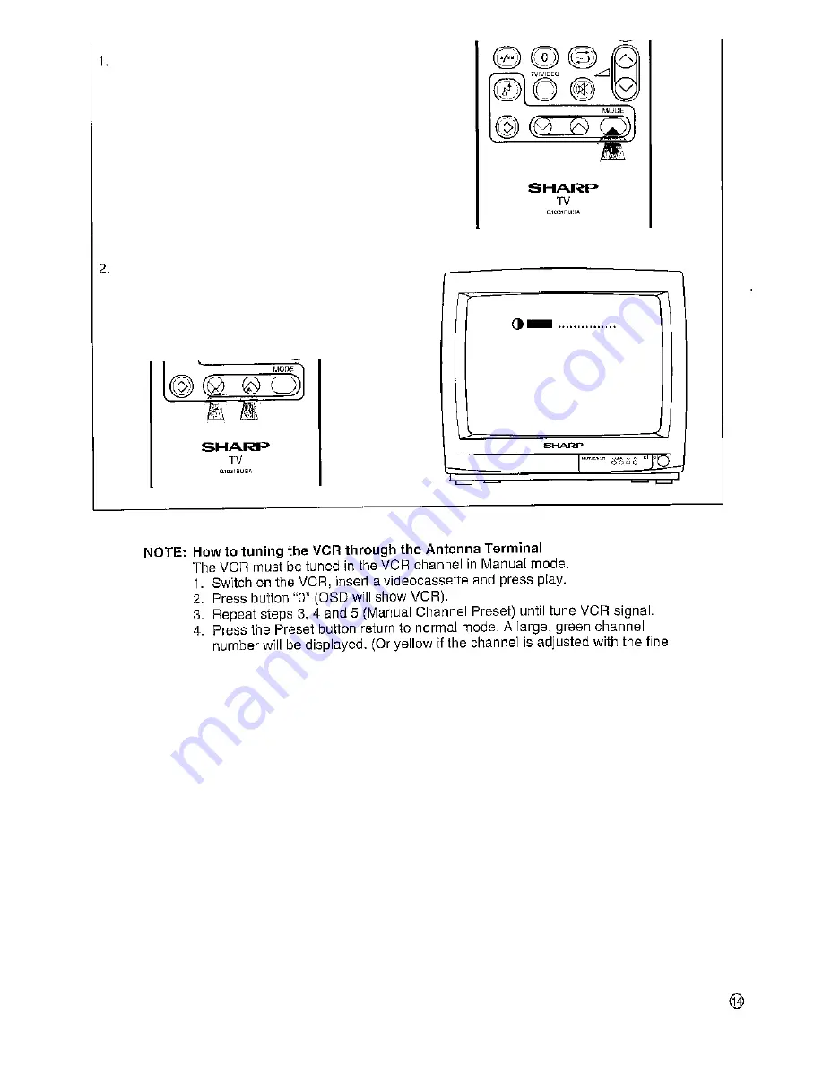 Sharp DV-3750S Operation Manual Download Page 14