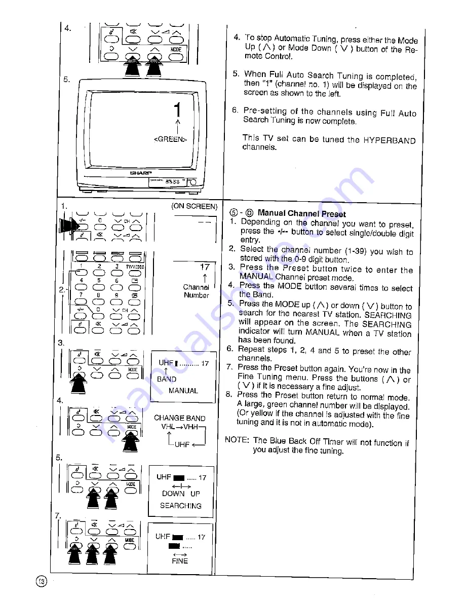 Sharp DV-3751S Operation Manual Download Page 14