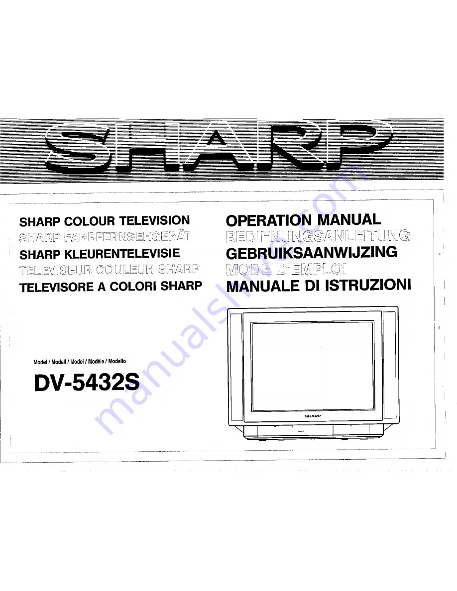 Sharp DV-5432S Operation Manual Download Page 1