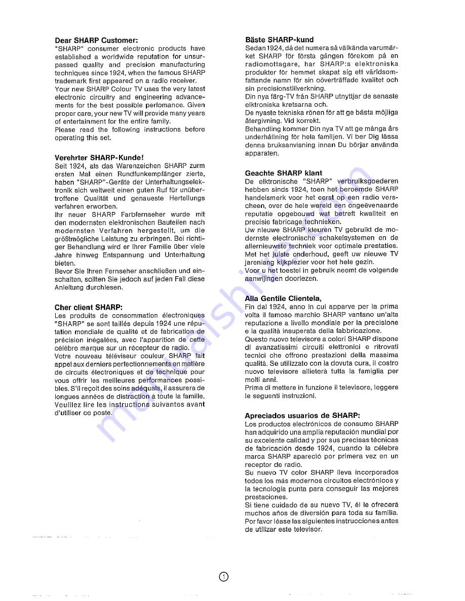 Sharp DV-5460S Operation Manual Download Page 3