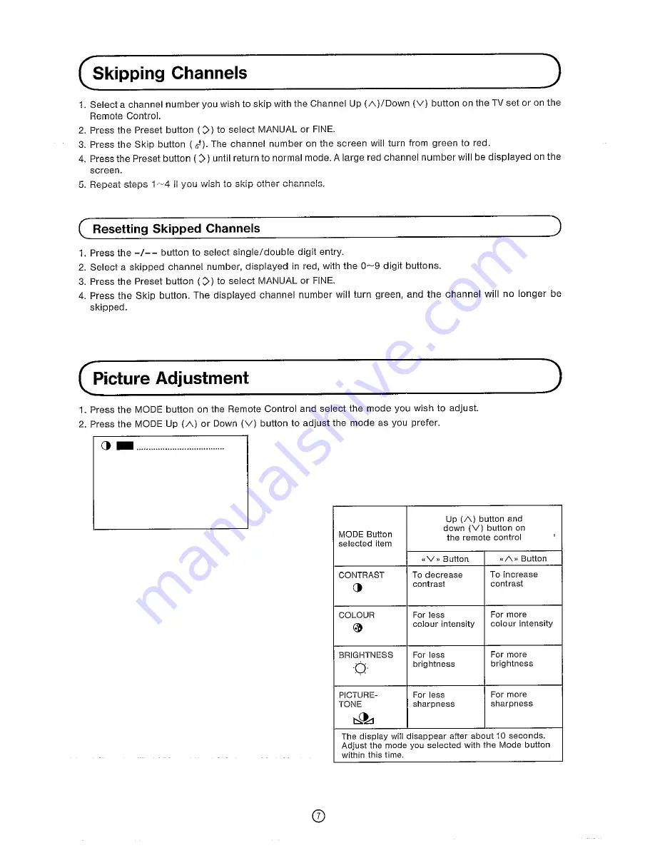 Sharp DV-5460S Operation Manual Download Page 9