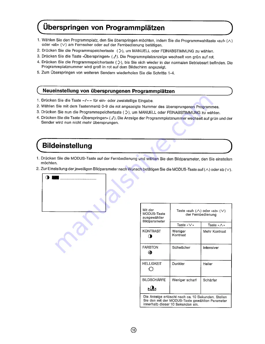 Sharp DV-5460S Operation Manual Download Page 20