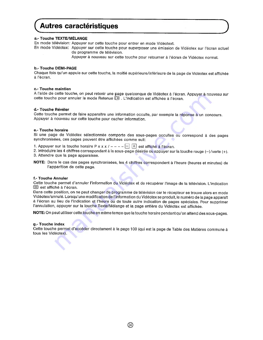 Sharp DV-5460S Operation Manual Download Page 36