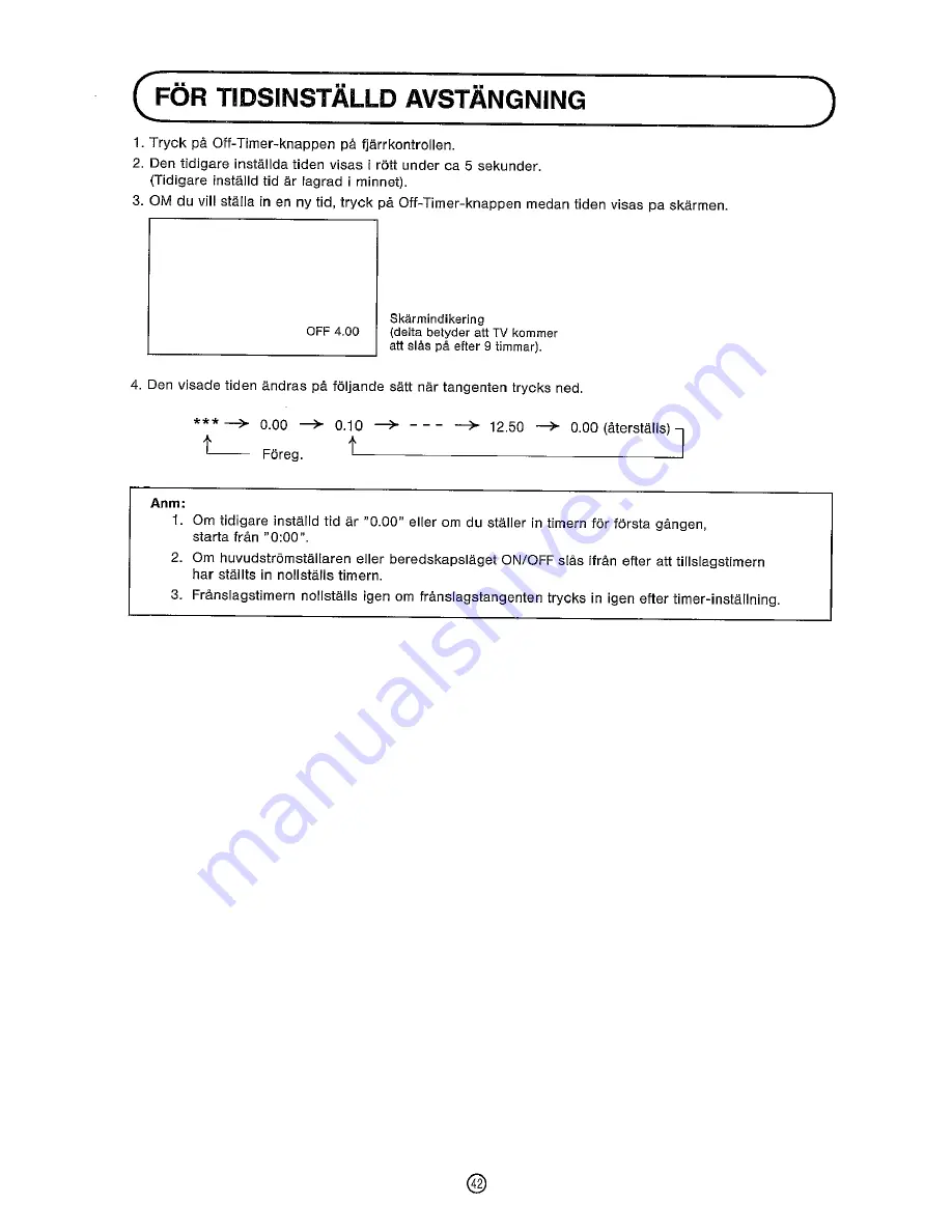 Sharp DV-5460S Operation Manual Download Page 44