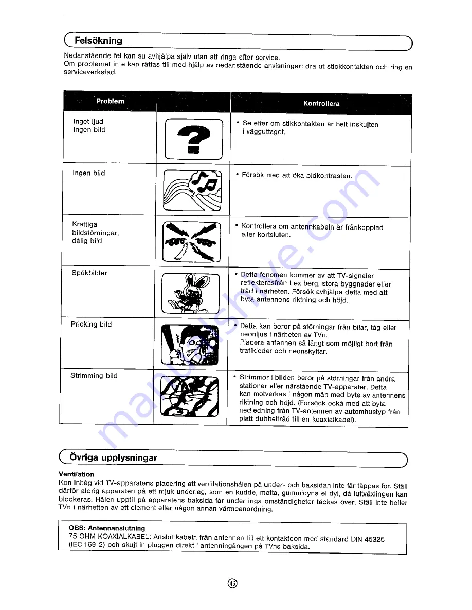 Sharp DV-5460S Operation Manual Download Page 48