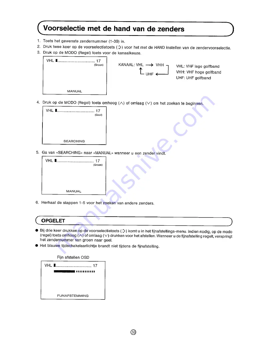 Sharp DV-5460S Operation Manual Download Page 52