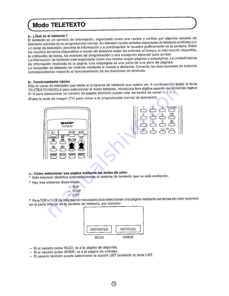 Sharp DV-5460S Operation Manual Download Page 79