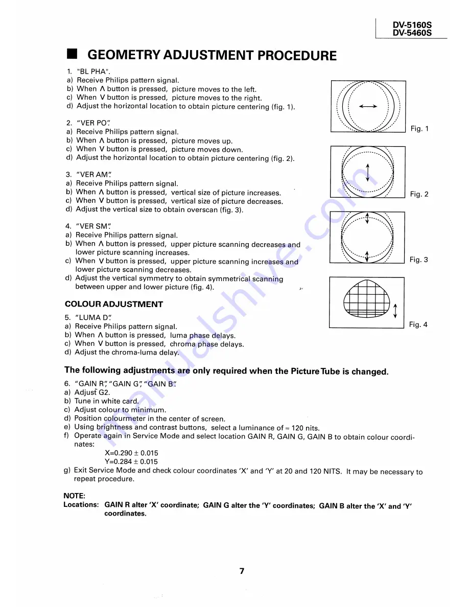 Sharp DV-5460S Service Manual Download Page 7