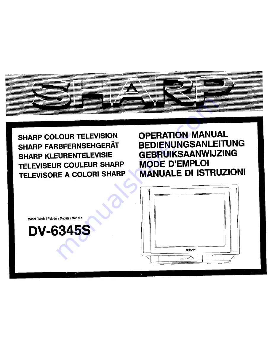 Sharp DV-6345S Manual Download Page 1