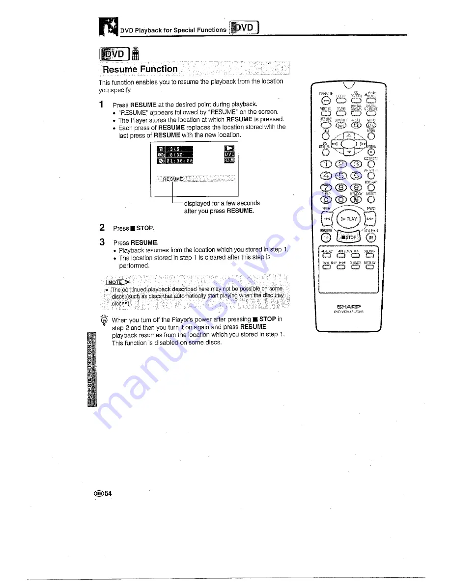 Sharp DV-720X Quick Start Manual Download Page 58