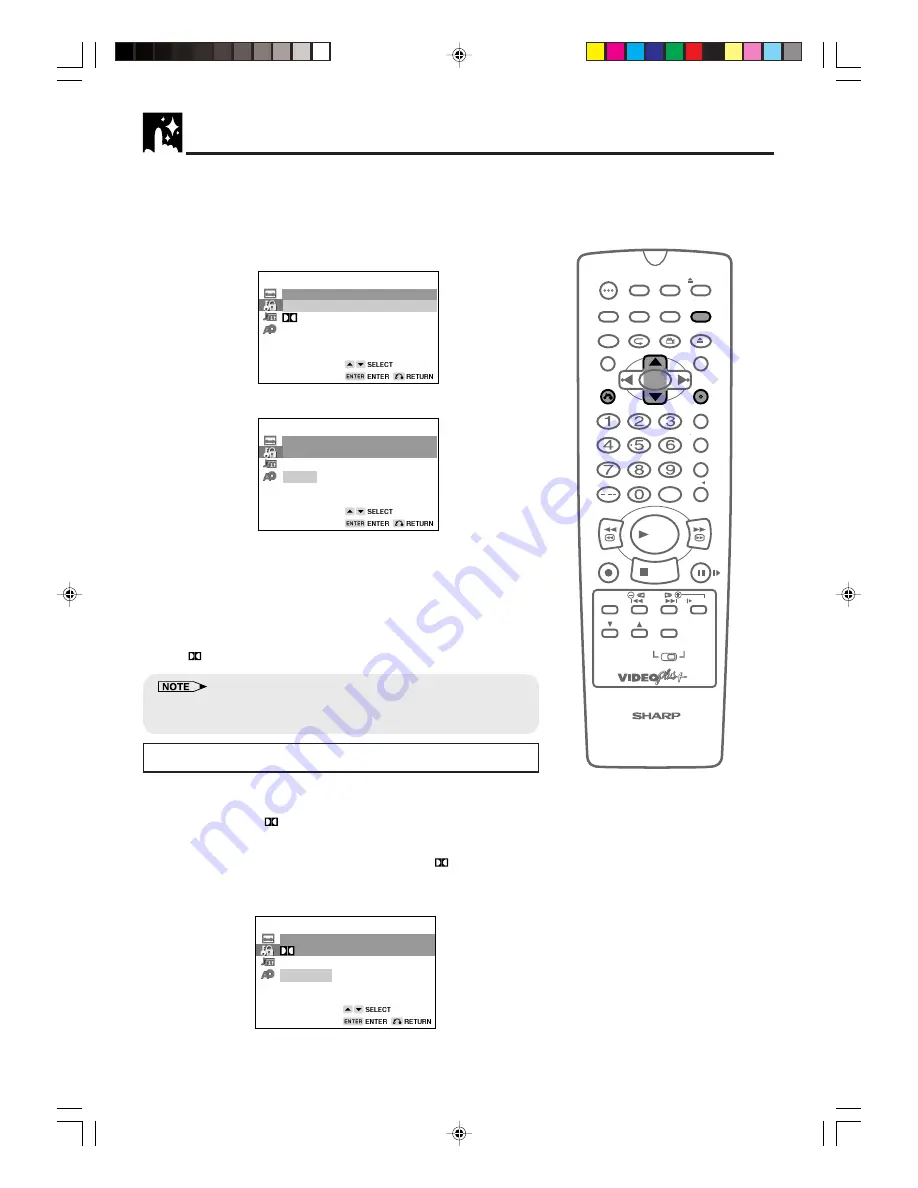 Sharp DV-NC70H Operation Manual Download Page 46