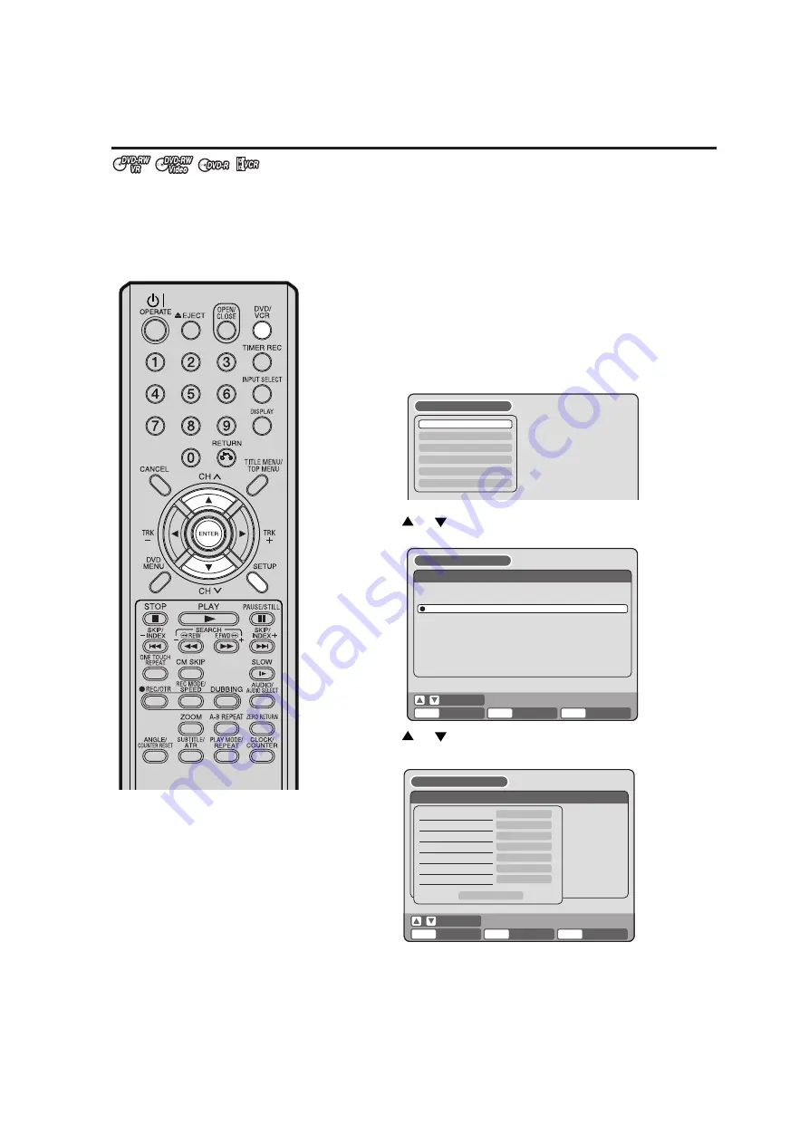 Sharp DV-RW250H Operation Manual Download Page 53