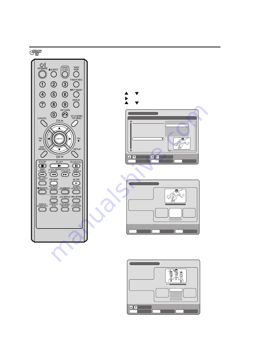 Sharp DV-RW250H Operation Manual Download Page 60