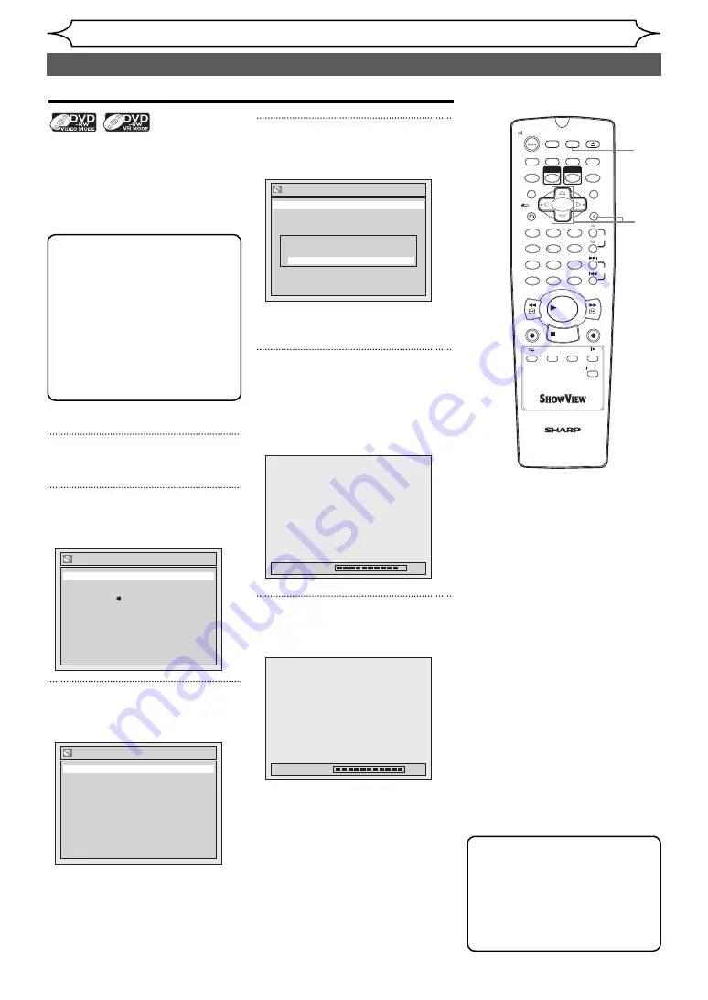 Sharp DV-RW370S Operation Manual Download Page 28