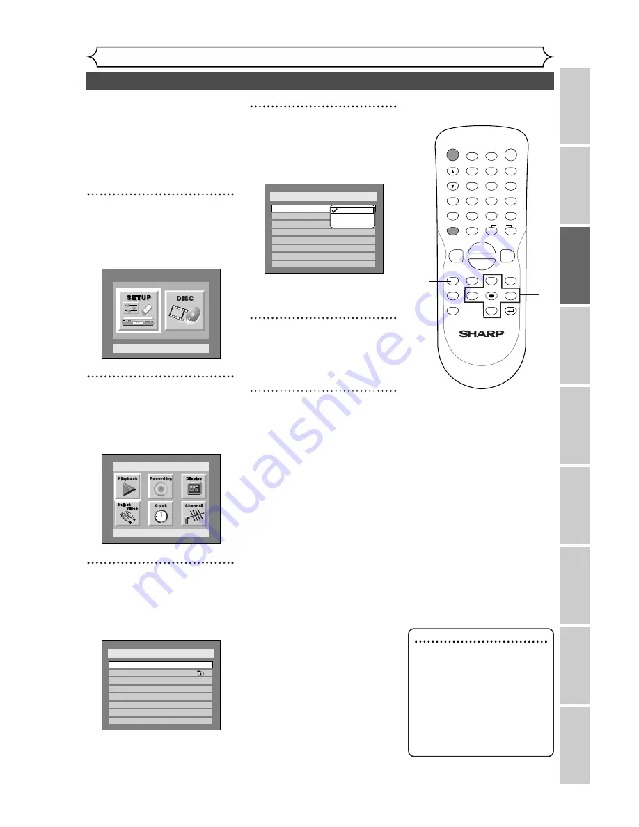 Sharp DV-SR45U Operation Manual Download Page 25