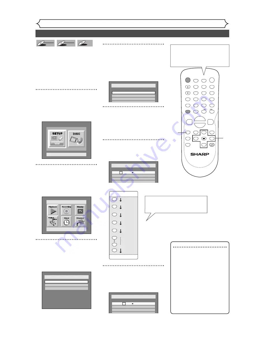 Sharp DV-SR45U Operation Manual Download Page 34