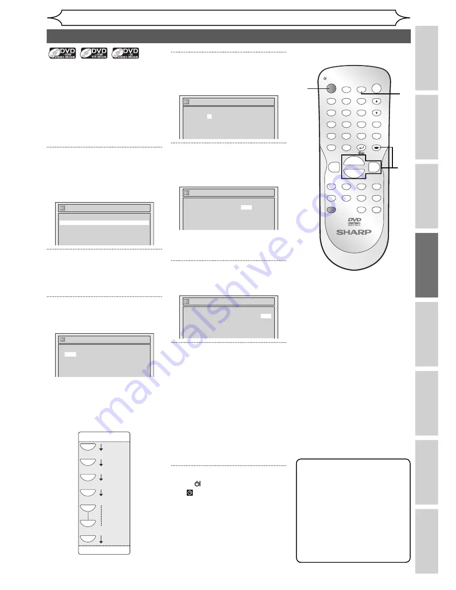 Sharp DV-SR84S Operation Manual Download Page 31