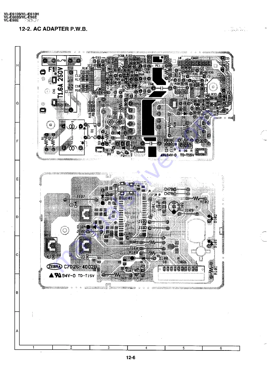 Sharp E630T Service Manual Download Page 133