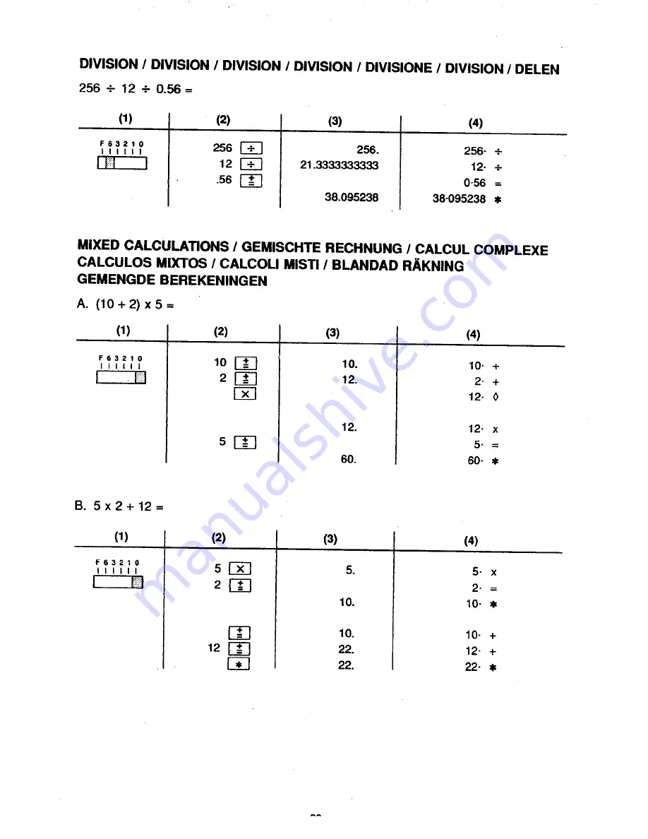 Sharp EL-2630L Operation Manual Download Page 16