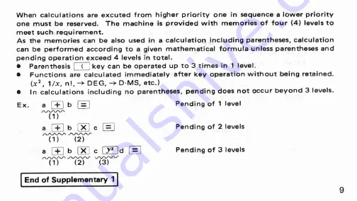 Sharp EL-506H Instruction Manual Download Page 11