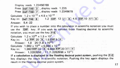 Sharp EL-506H Instruction Manual Download Page 19