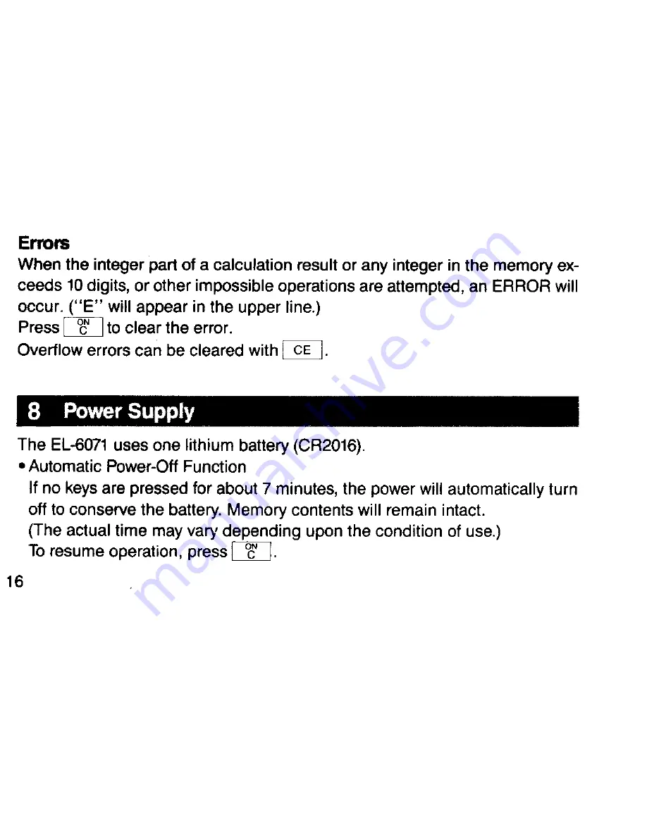 Sharp EL-6071 Operation Manual Download Page 18