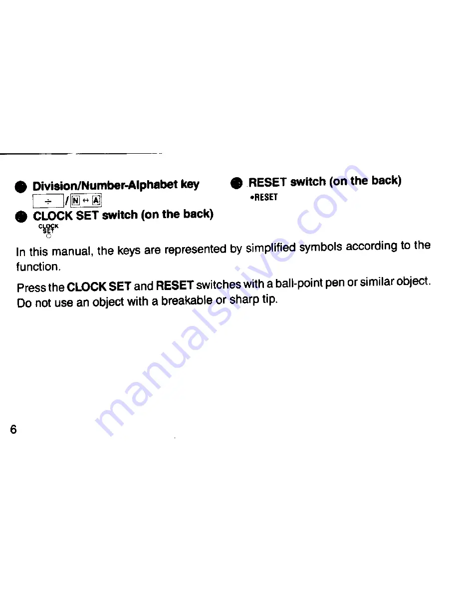 Sharp EL-6081 Operation Manual Download Page 8