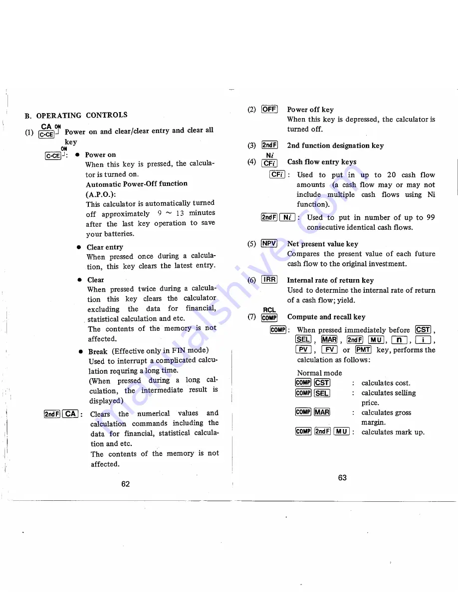 Sharp EL-733A Operation Manual Download Page 33