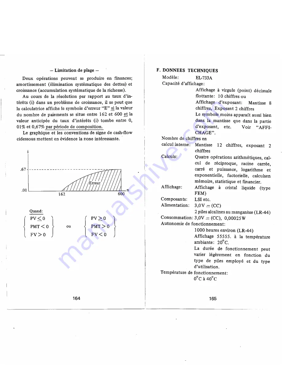 Sharp EL-733A Operation Manual Download Page 84