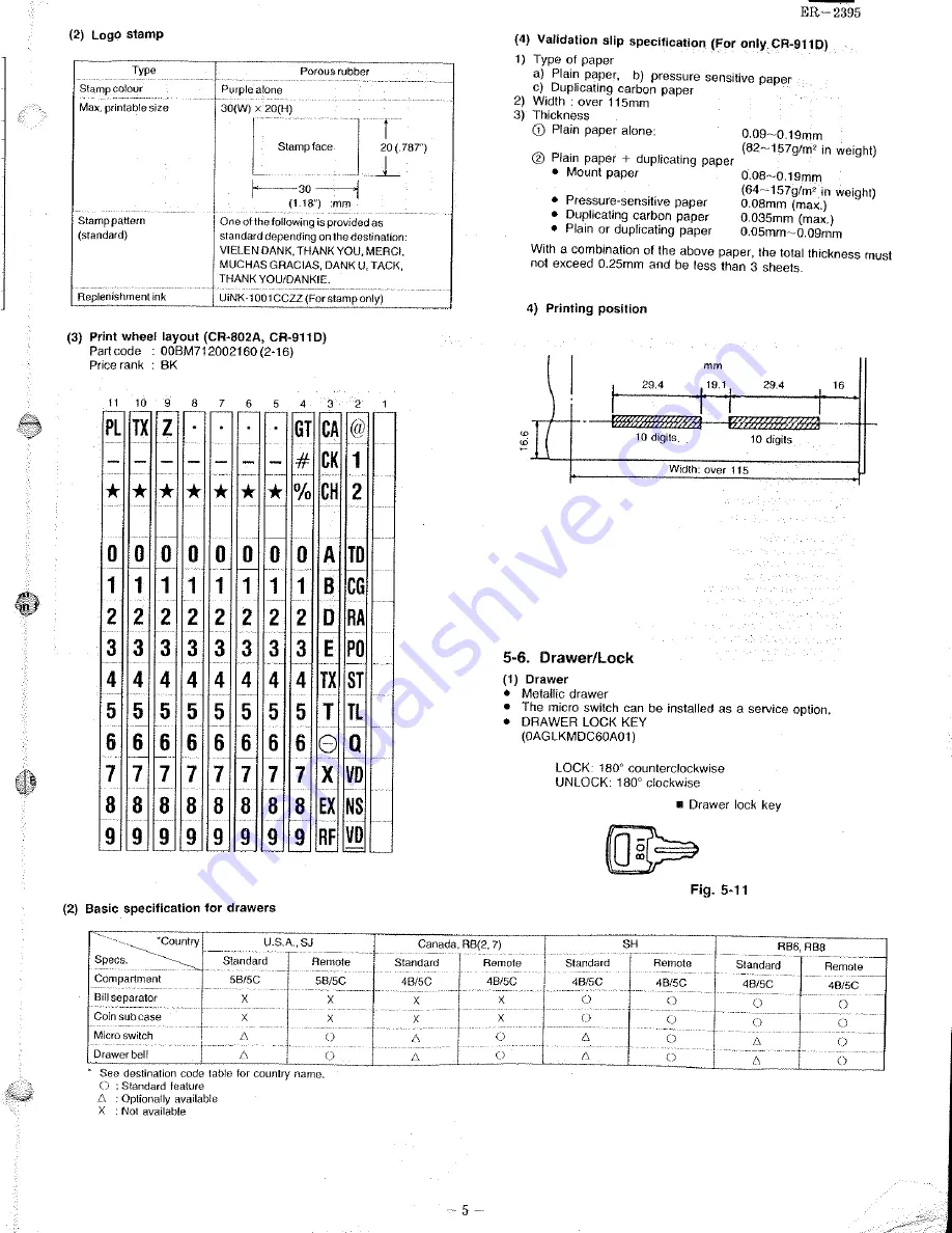 Sharp ER-2385 Service Manual Download Page 6