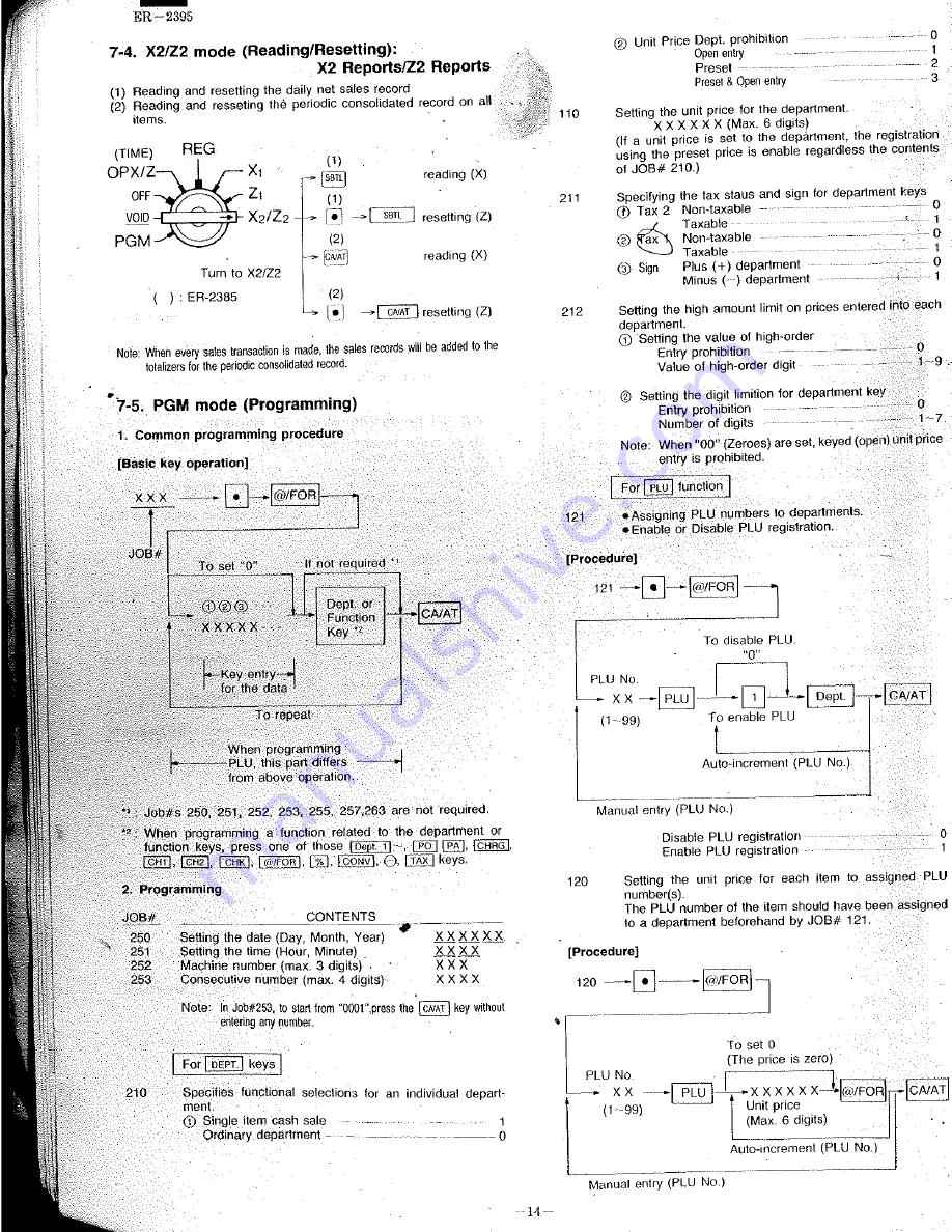 Sharp ER-2385 Service Manual Download Page 13